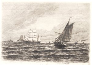 Fuerte brisa en el estrecho de Carl Locher