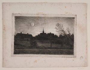 Iglesia de Hornbæk, tarde de verano de Carl Locher