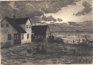Casa junto al mar. Tisvilde de Carl Locher