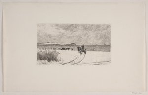 Día de invierno en Hornbæk de Carl Locher