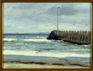 En la playa de Carl Ludvig Locher