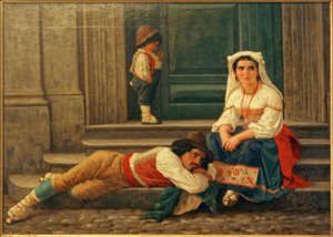 Familia de pastores italianos de Carl Ludwig Jessen