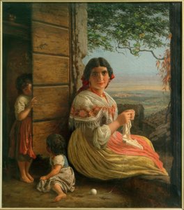 C.L. Jessen, Italiana tejiendo