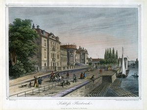 Palacio de Biebrich, Wiesbaden, Alemania, c. 1820 de Carl Mayer