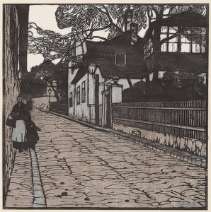 La casa de Therese Krones. 1902 de Carl Moll