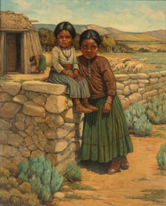 Hermanas Navajo de Carl Moon