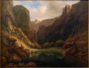 Lago de montaña de Carl Morgenstern