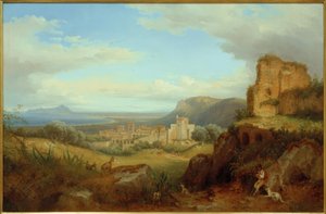 Vista de Terracina de Carl Morgenstern