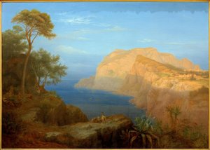 Capri al amanecer de Carl Morgenstern