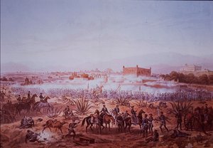 Guerra mexicano-estadounidense (1846-48), Batalla del Molino del Rey, ataque de las tropas estadounidenses de Carl Nebel