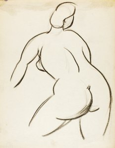 Desnudo femenino, vista trasera de Carl Newman