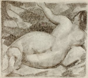 Mujer desnuda, reclinada de Carl Newman