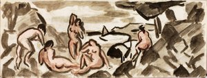 Grupo de desnudos femeninos