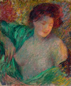 Cabeza de una Joven Mirando a su Izquierda, antes de 1910 de Carl Newman