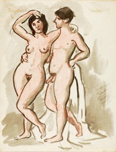 Desnudo masculino y femenino de Carl Newman