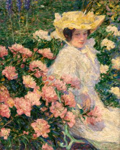 Retrato de la Esposa del Artista, Helene, 1896 de Carl Newman