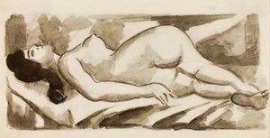 Desnudo femenino reclinado de Carl Newman