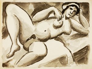 Desnudo femenino reclinado de Carl Newman