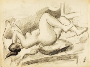 Desnudo femenino reclinado de Carl Newman