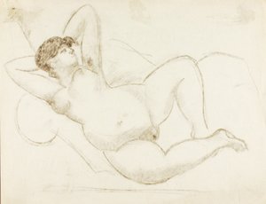 Desnudo femenino reclinado de Carl Newman