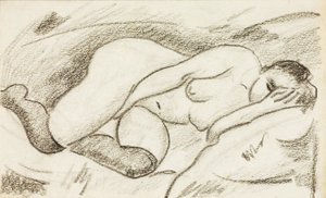 Desnudo femenino reclinado de Carl Newman