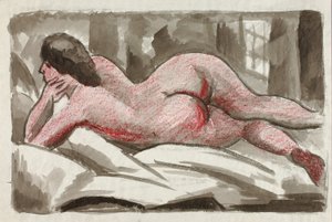 Desnudo femenino reclinado de Carl Newman