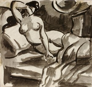 Desnudo femenino reclinado de Carl Newman