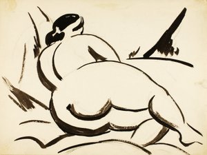 Desnudo femenino reclinado de Carl Newman