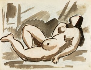 Desnudo femenino reclinado de Carl Newman