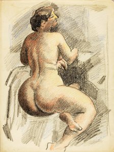 Desnudo femenino sentado de Carl Newman