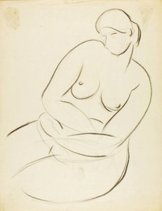 Desnudo femenino sentado