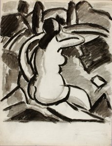 Desnudo femenino sentado