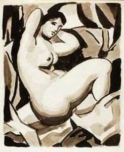 Desnudo femenino sentado