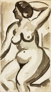 Desnudo femenino sentado de Carl Newman