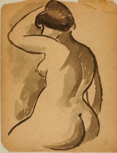 Desnudo femenino sentado de Carl Newman