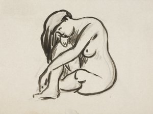 Desnudo sentado de Carl Newman