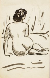 Desnudo sentado de Carl Newman