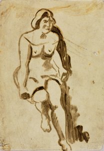 Mujer sentada de Carl Newman