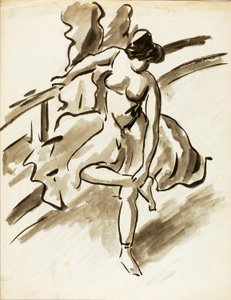 Bailarina de pie de Carl Newman