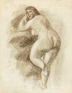 Desnudo femenino de pie de Carl Newman