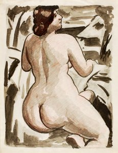 Desnudo femenino de pie de Carl Newman
