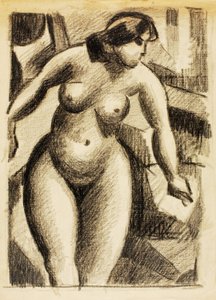 Desnudo femenino de pie de Carl Newman
