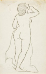 Desnudo femenino de pie de Carl Newman