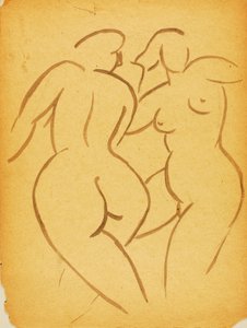 Dos desnudos femeninos de Carl Newman