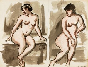 Dos desnudos femeninos de Carl Newman