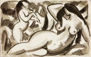 Dos desnudos femeninos de Carl Newman