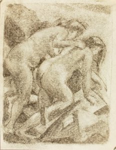 Dos figuras femeninas desnudas de Carl Newman