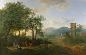 paisaje arcádico de Carl Philipp Schallhas