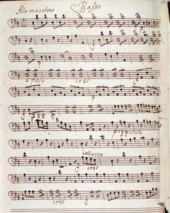 Página de la partitura del Concierto en re mayor de Karl Philipp Stamitz de Carl Philipp Stamitz
