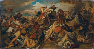 La batalla de Cimber de Carl Rahl